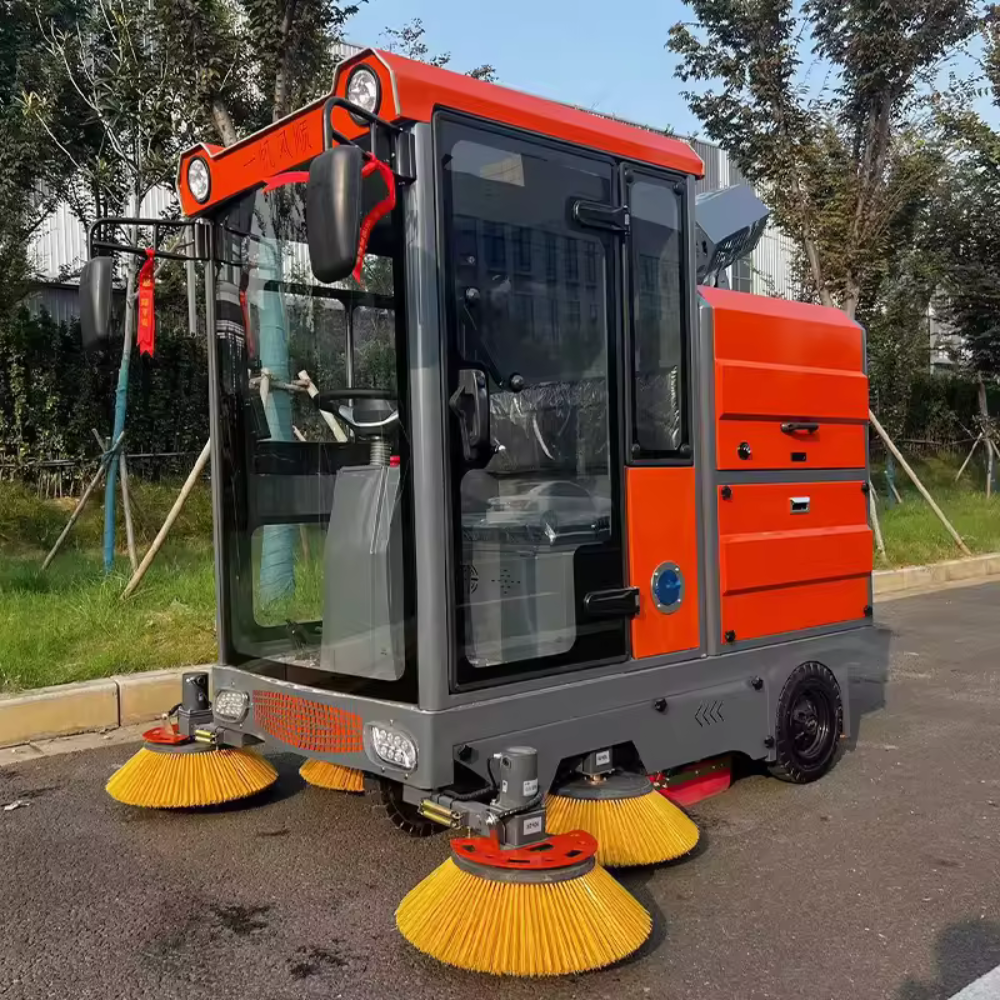 street sweeping vehicle